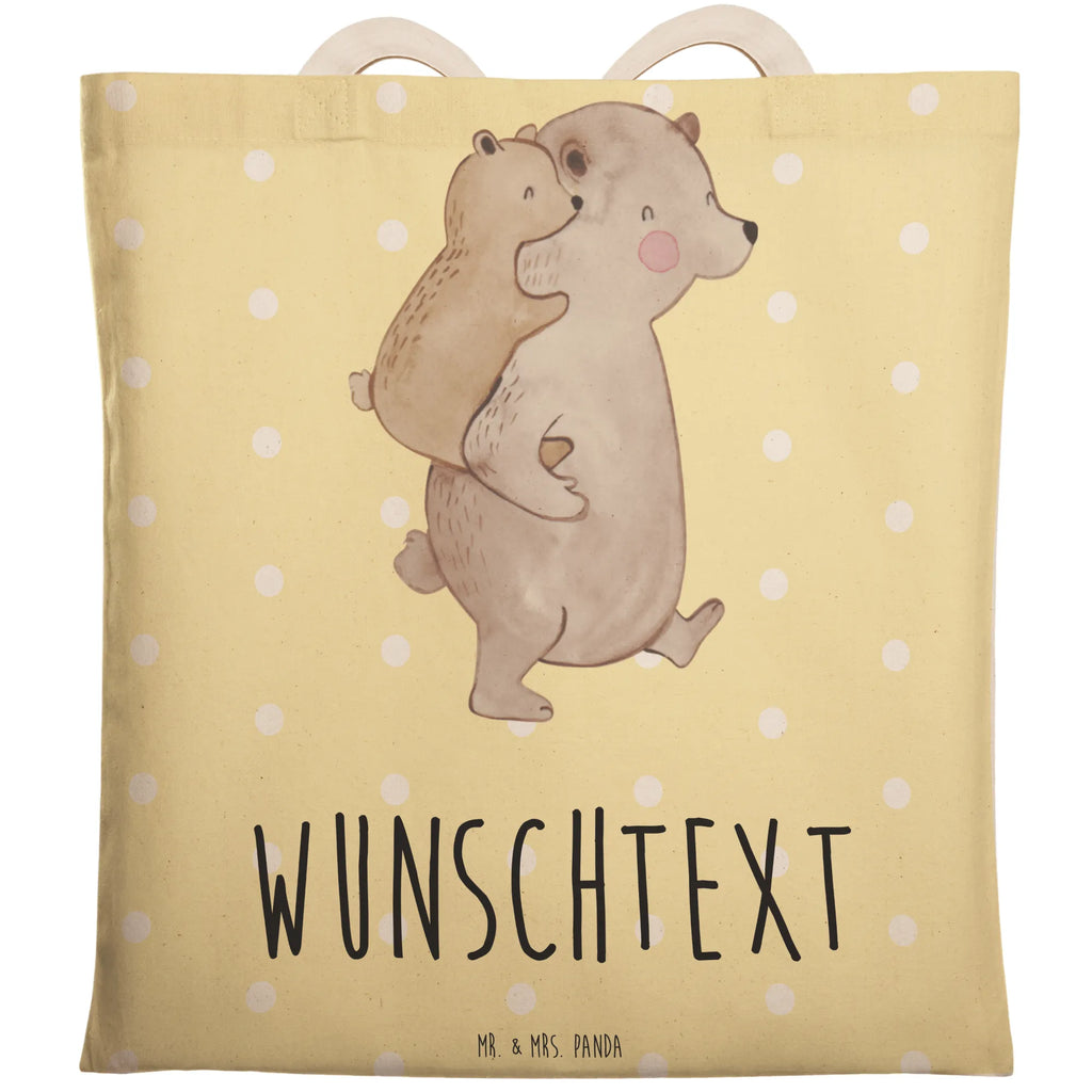 Personalizowana torba na zakupy Tata Niedźwiedź Rodzina, Dzień Ojca, Dzień Matki, brat, siostra, mama, tata, babcia, dziadek