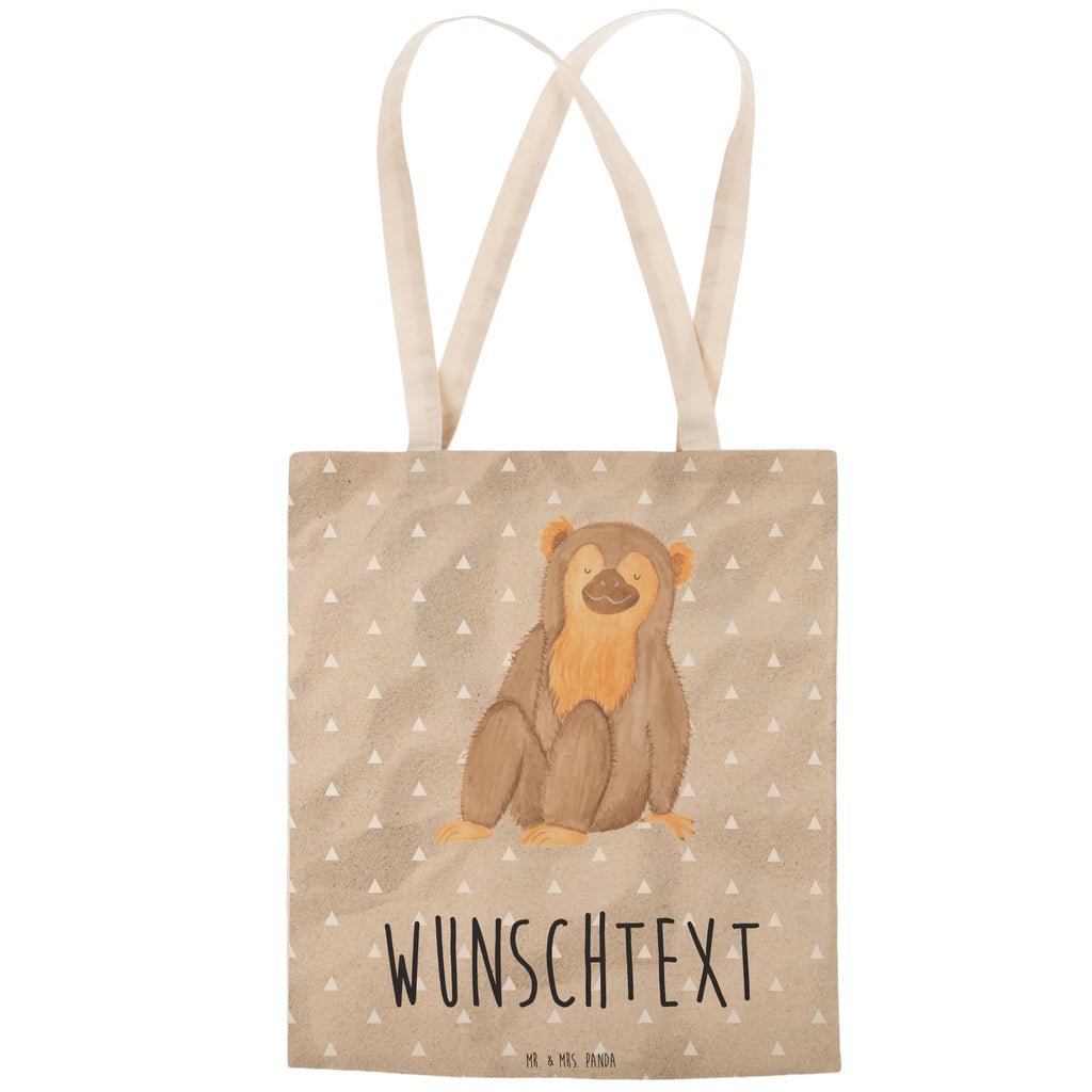 Personalized Shopping Bag Monkey Africa, monkeys, selfcare, respect, motivation, self-esteem, self-confidence, love, monkey, self-love