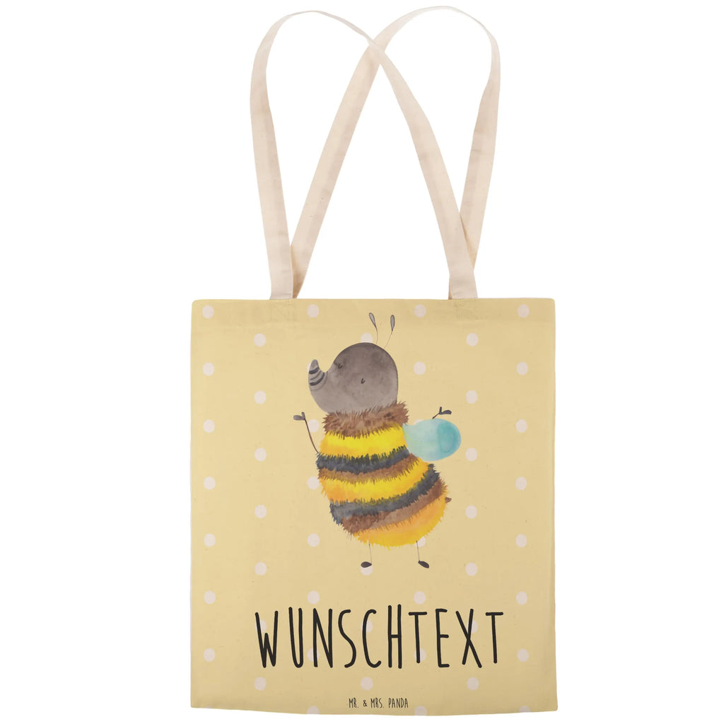 Personalized Shopping Bag bumblebee fluffy small animals, cute, funny, cute animal motives, hand drawn, small world, funny sayings, good mood, happy, gifts, gift ideas, special gifts, animal lover, card, Bee, Flower, Fluffy, Nature, Bumblebee