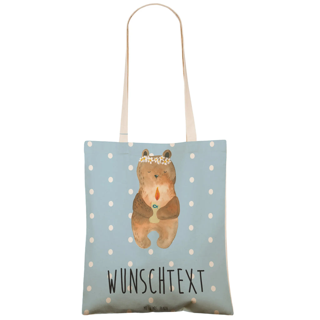 Personalizowana torba na zakupy Niedźwiedź Komunia Niedźwiedź, Miś, Pluszowy miś