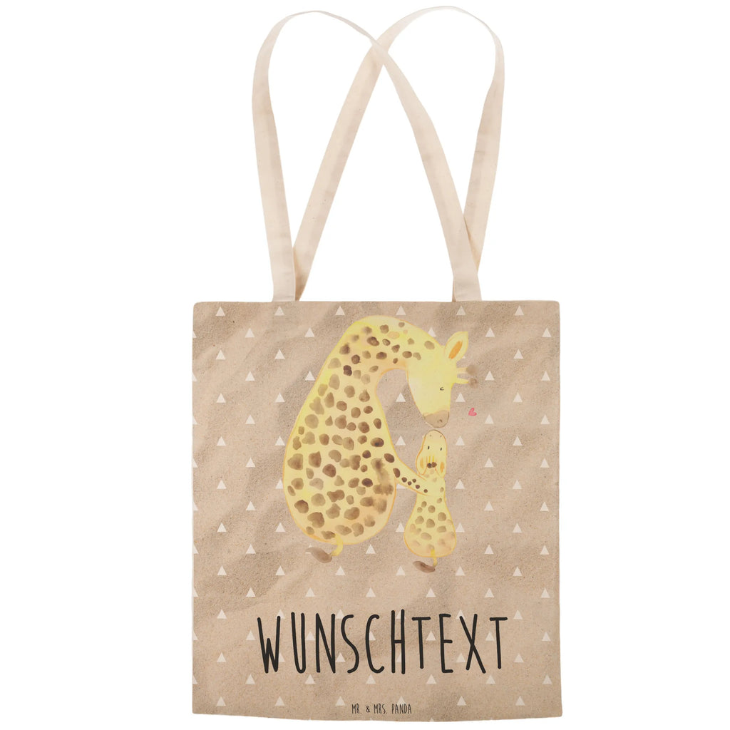 Personalizowana torba na zakupy żyrafa dziecko Afryka, dzikie zwierzęta
