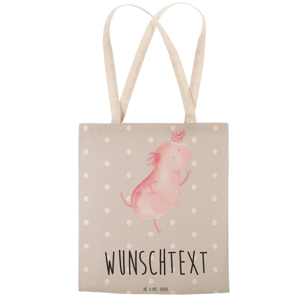 Personalizowana torba na zakupy aksolotl tańczyć Axolotl, Molch