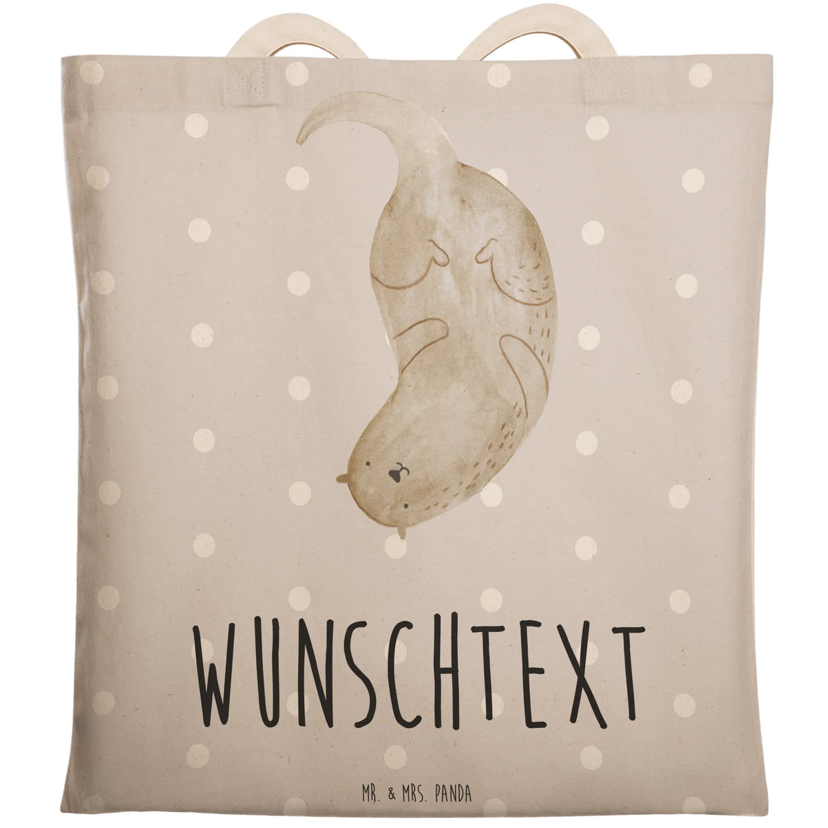 Personalized Shopping Bag otter upside down otter, marten, sea otter, European otter, water mammal, aquatic animal, baby otter, predator, water, otter gifts, animal lover, gift ideas for animal lovers, animal, mammal, water animal, gifts for people in love, Otter Sea Otter Lake Otter