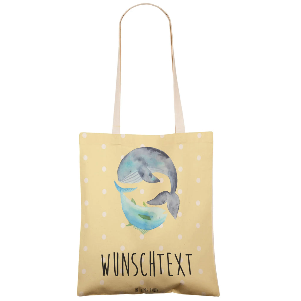 Personalizowana torba na zakupy wieloryb tuńczyk Motywy zwierzęce, dobra energia, zabawne powiedzonka, zwierzęta