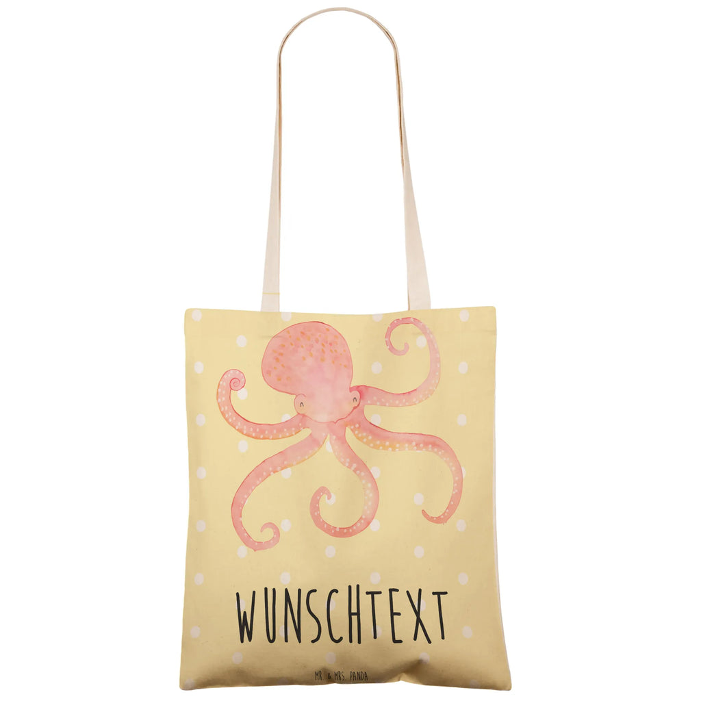 Personalized Shopping Bag Squid small animals, cute, funny, cute animal motives, hand drawn, small world, funny sayings, good mood, happy, gifts, gift ideas, special gifts, animal lover, card, squid, arms, sea, sea animal, ocean, water, octopus