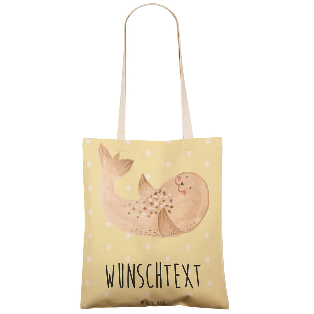 Personalizowana torba na zakupy foka Leżeć Motywy zwierzęce, dobra energia, zabawne powiedzonka, zwierzęta