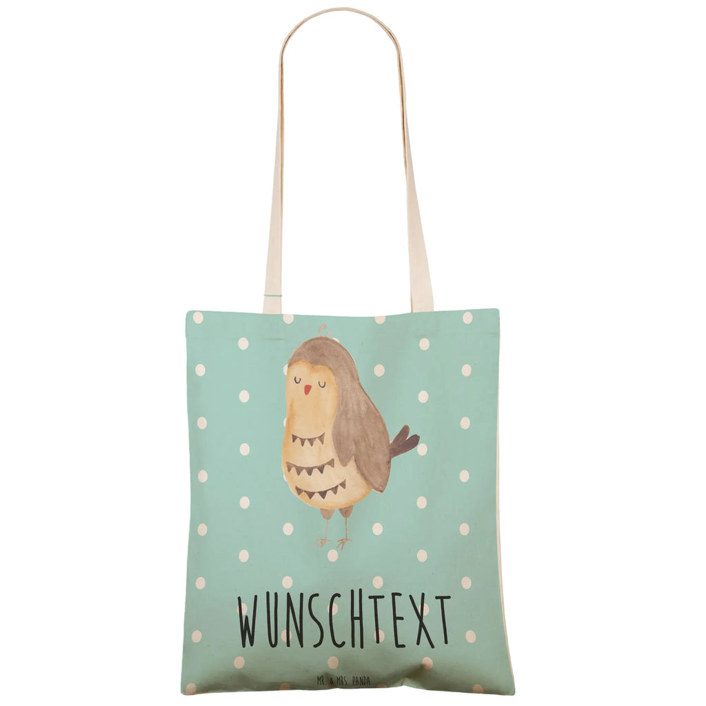 Personalizowana torba na zakupy sowa zadowolona Sowa