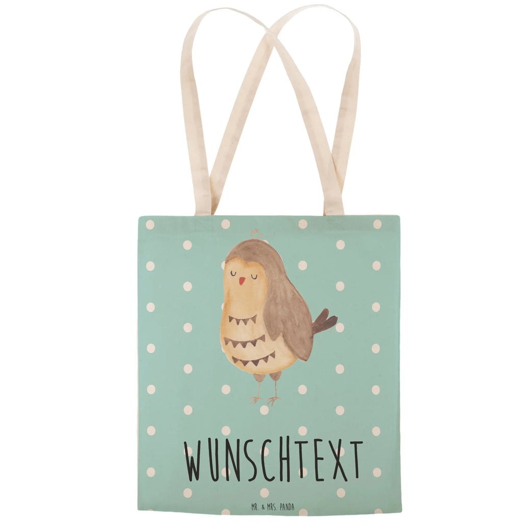 Personalizowana torba na zakupy sowa zadowolona Sowa