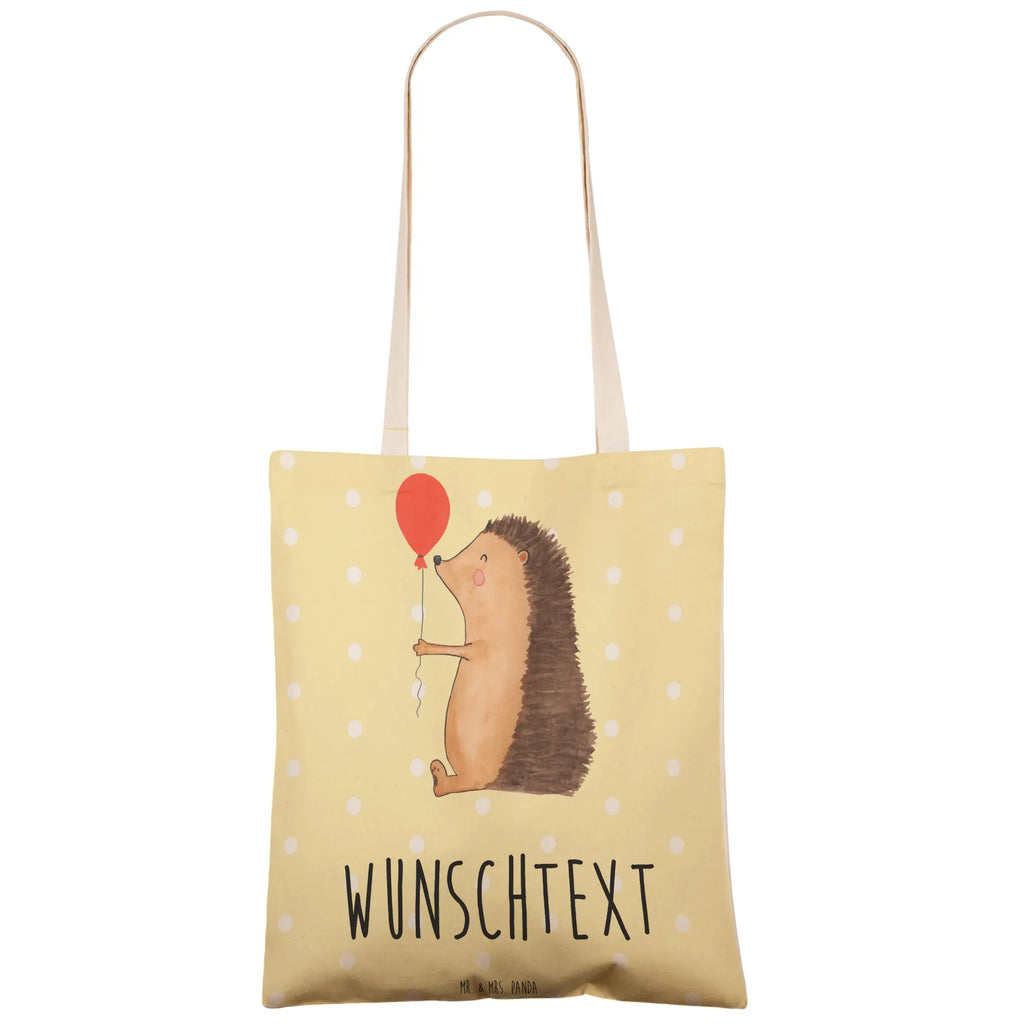 Personalized Shopping Bag Hedgehog balloon small animals, cute, funny, cute animal motives, hand drawn, small world, funny sayings, good mood, happy, gifts, gift ideas, special gifts, animal lover, card, Birthday Child, Birthday, hedgehog, Balloon, Happy Birthday