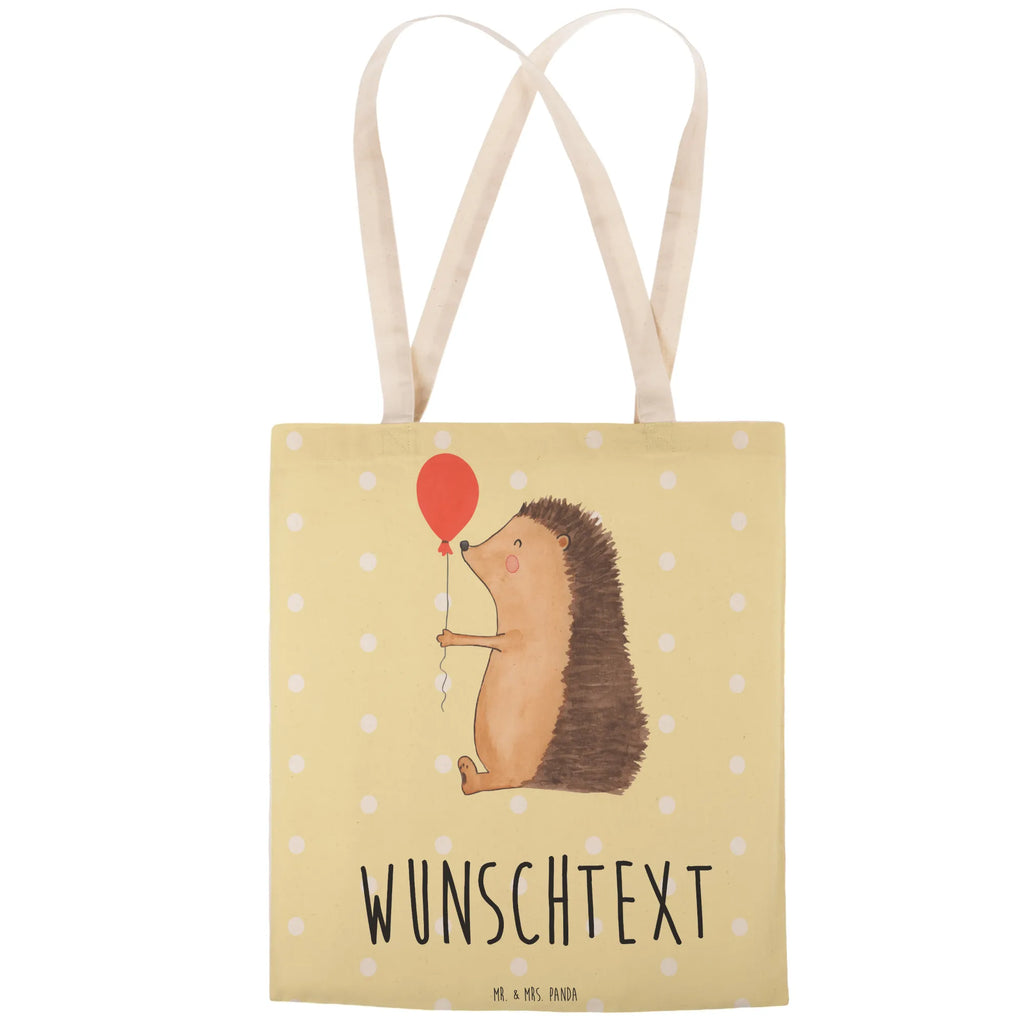 Personalized Shopping Bag Hedgehog balloon small animals, cute, funny, cute animal motives, hand drawn, small world, funny sayings, good mood, happy, gifts, gift ideas, special gifts, animal lover, card, Birthday Child, Birthday, hedgehog, Balloon, Happy Birthday