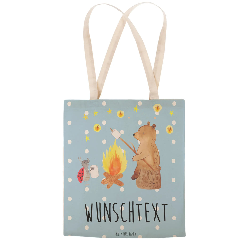 Personalized Shopping Bag Bear & Ladybird campfire bear, teddy, teddy bear, cuddly toy, Campfire