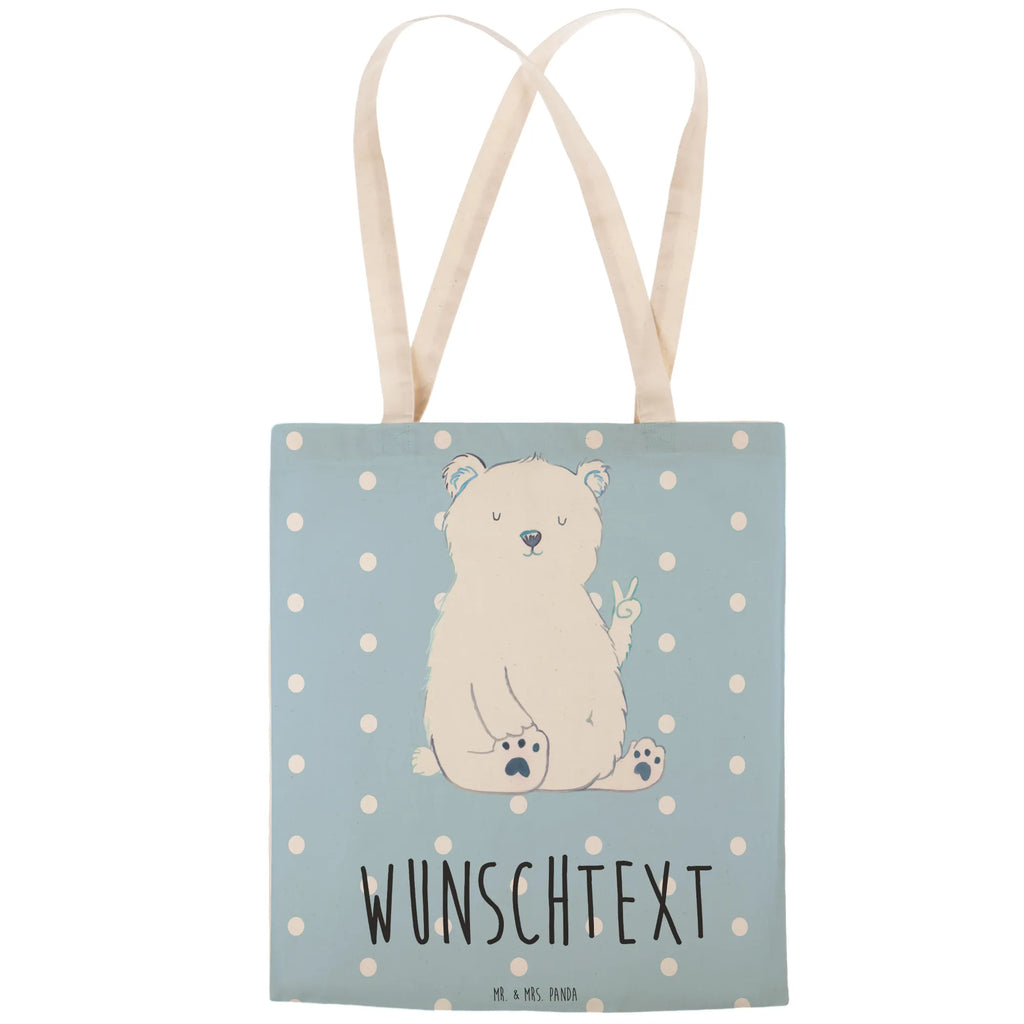 Personalized Shopping Bag Icebear Lazy bear, teddy, teddy bear, cuddly toy, workplace, North Pole, lazy, office, home office, relaxing, Polar bear, work, office job