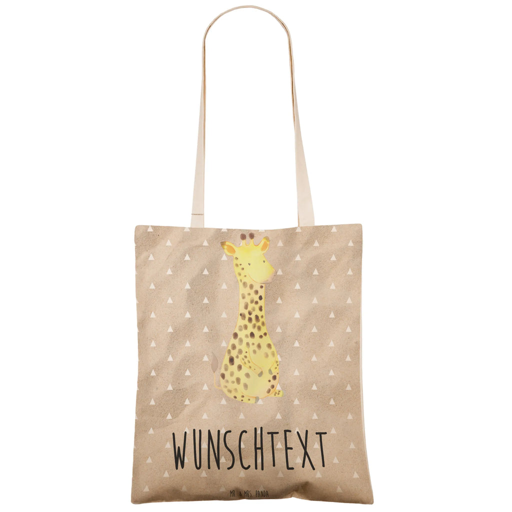 Personalized Shopping Bag giraffe Satisfied Africa, Happiness, Adventure, Giraffe