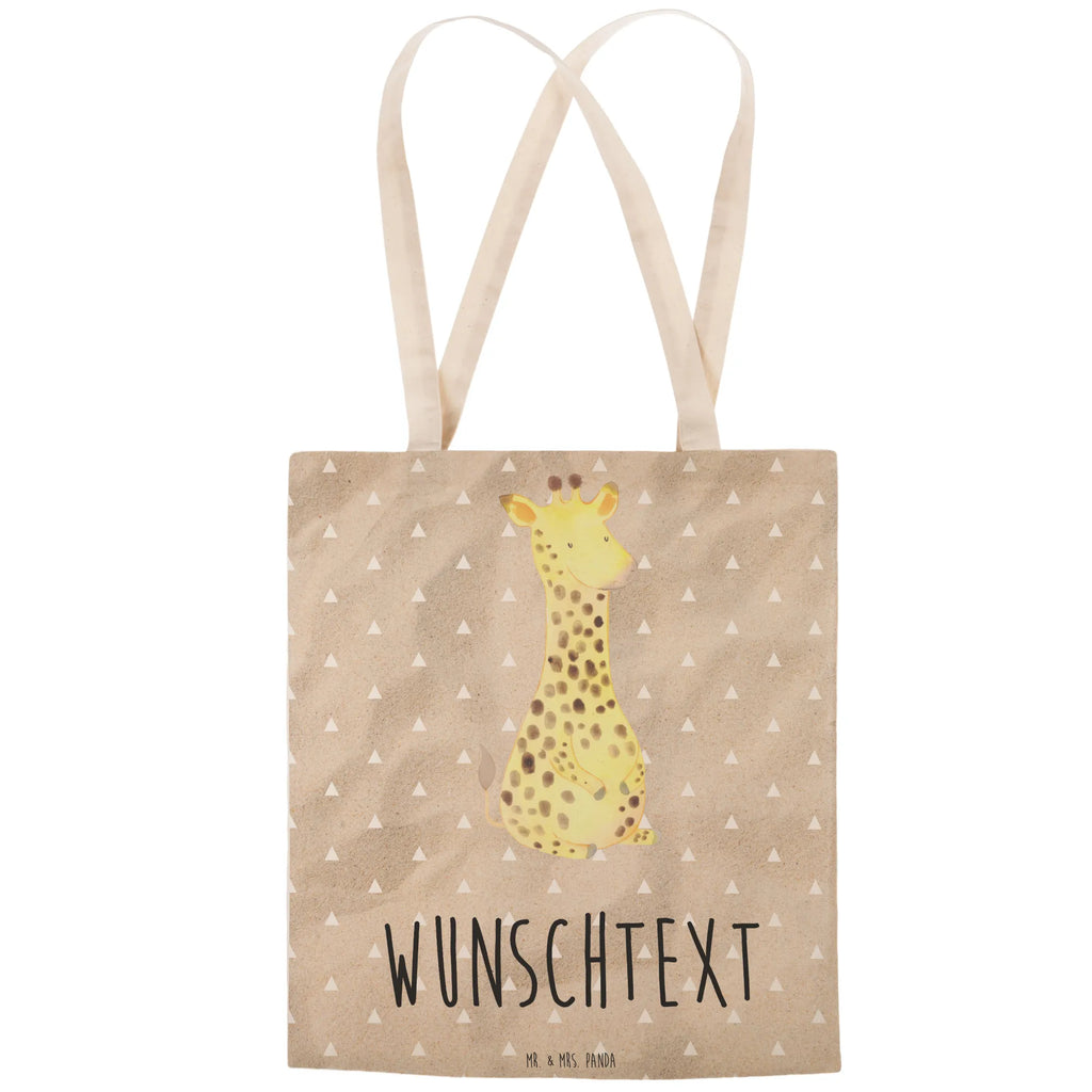 Personalized Shopping Bag giraffe Satisfied Africa, Happiness, Adventure, Giraffe