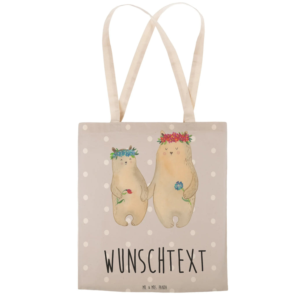 Personalizowana torba na zakupy Niedźwiedzie z wianuszkiem Rodzina, Dzień Ojca, Dzień Matki, brat, siostra, mama, tata, babcia, dziadek