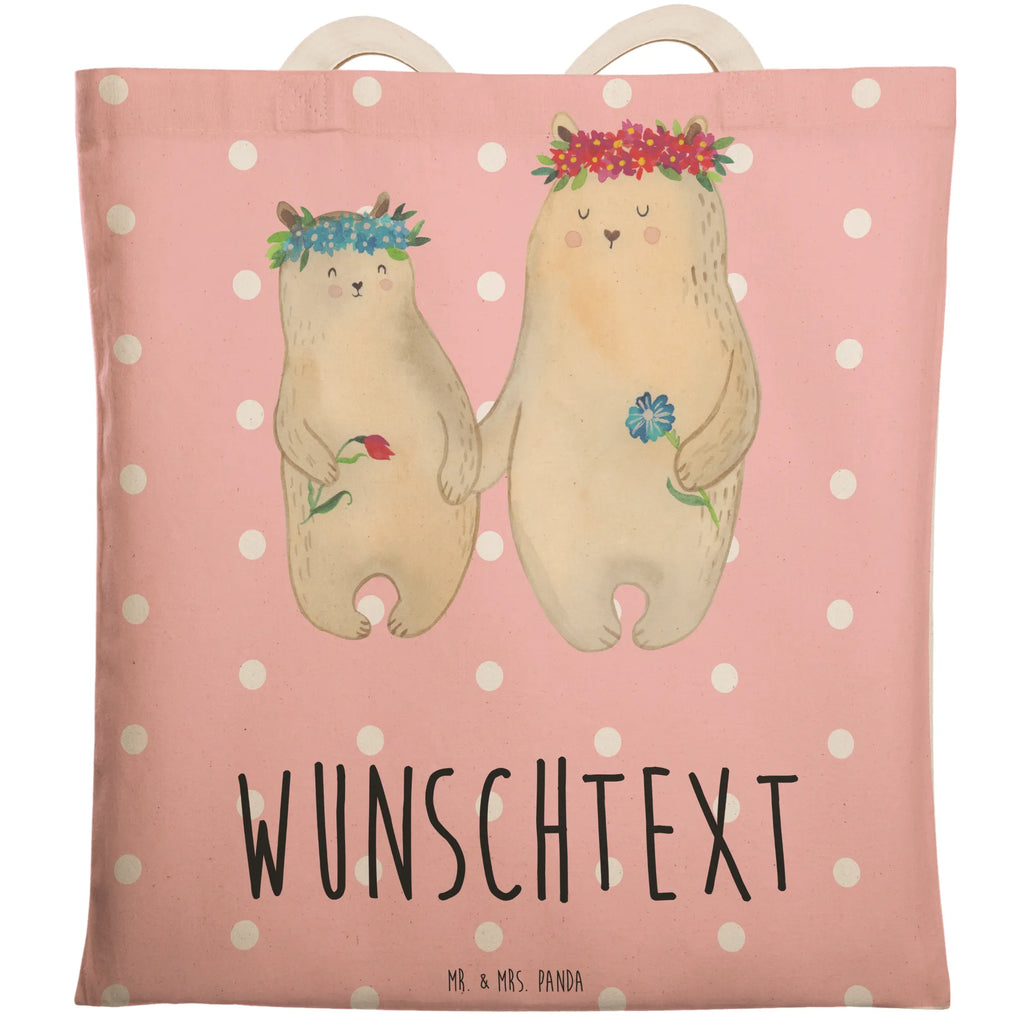 Personalizowana torba na zakupy Niedźwiedzie z wianuszkiem Rodzina, Dzień Ojca, Dzień Matki, brat, siostra, mama, tata, babcia, dziadek