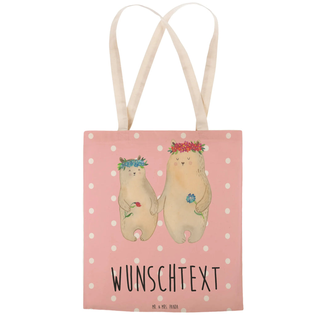 Personalizowana torba na zakupy Niedźwiedzie z wianuszkiem Rodzina, Dzień Ojca, Dzień Matki, brat, siostra, mama, tata, babcia, dziadek