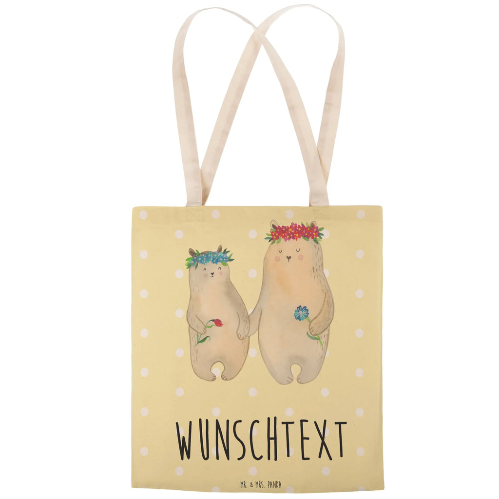 Personalizowana torba na zakupy Niedźwiedzie z wianuszkiem Rodzina, Dzień Ojca, Dzień Matki, brat, siostra, mama, tata, babcia, dziadek