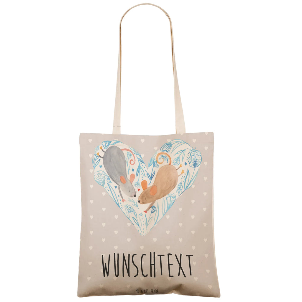 Personalizowana torba na zakupy Myszy serce Miłość, partner, przyjaciel, przyjaciółka, mąż, żona, wesele, zaręczyny, prośba o rękę, prezent miłosny, rocznica, dzień ślubu