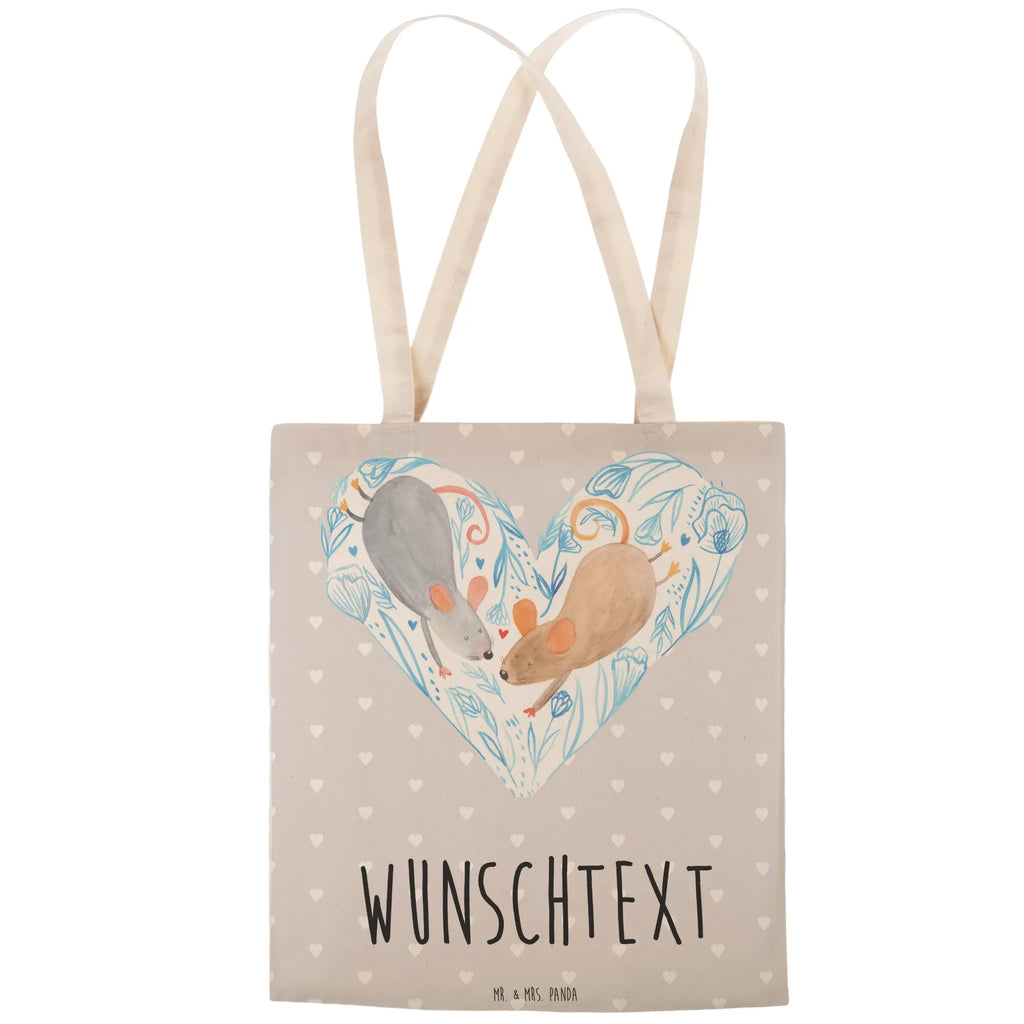 Personalizowana torba na zakupy Myszy serce Miłość, partner, przyjaciel, przyjaciółka, mąż, żona, wesele, zaręczyny, prośba o rękę, prezent miłosny, rocznica, dzień ślubu