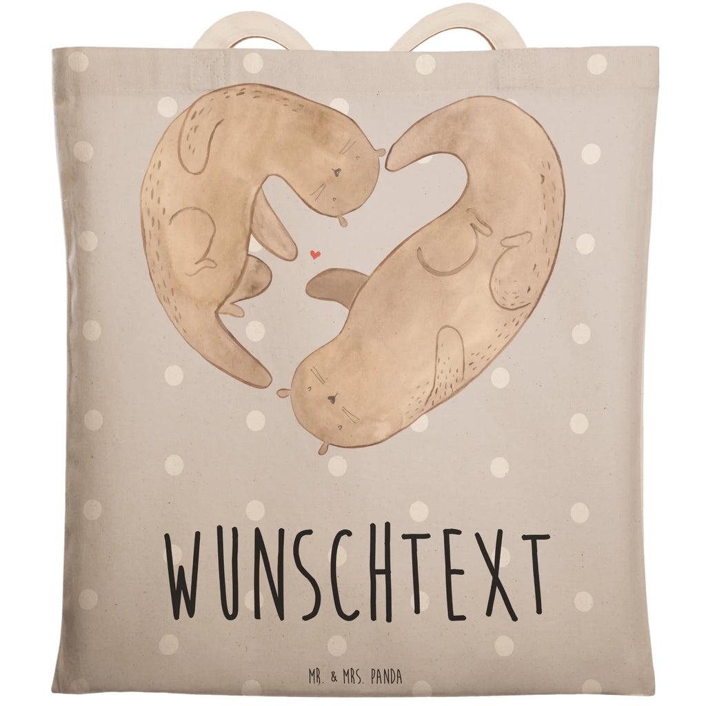 Personalizowana torba na zakupy wydra serce Kuna, wydra, morska wydra