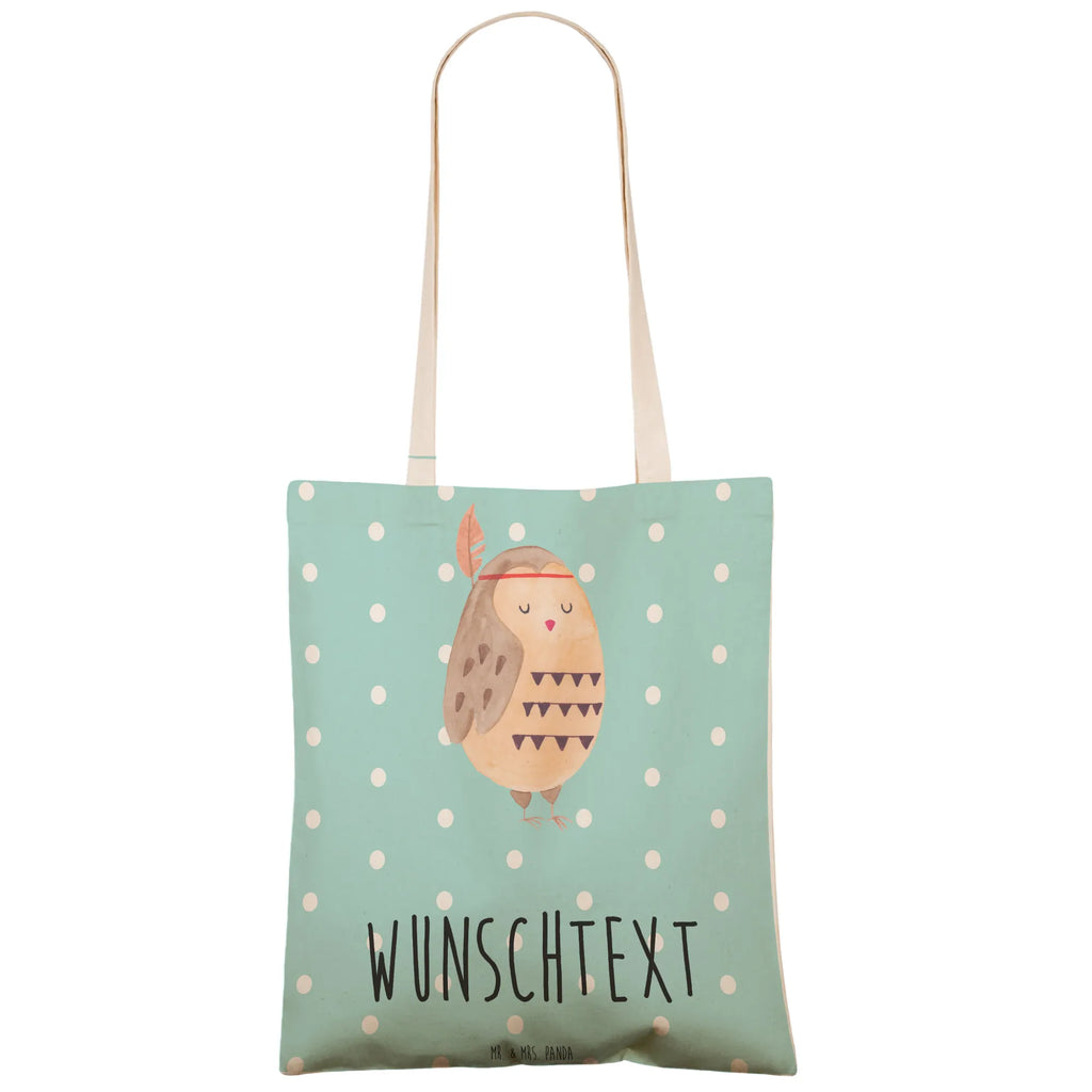 Personalizowana torba na zakupy sowa Ozdoba z piór Sowa