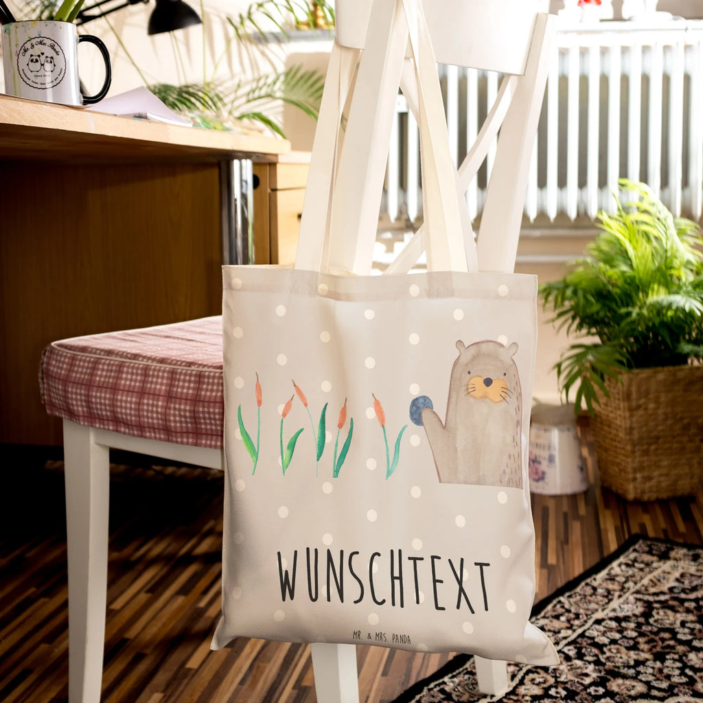 Personalized Shopping Bag otter Stone otter, marten, sea otter, European otter, water mammal, aquatic animal, baby otter, predator, water, otter gifts, animal lover, gift ideas for animal lovers, animal, mammal, water animal, gifts for people in love, Otter Sea Otter Lake Otter