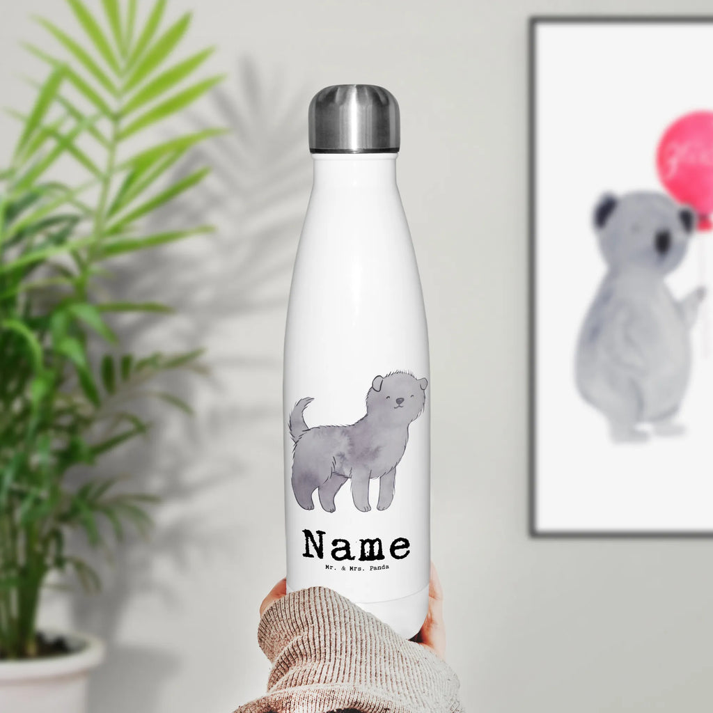 Personalised insulated bottle Affenpinscher Lifesaver Dog, dog breed, purebred dog, dog owner, gift, animal lover, giving, puppy