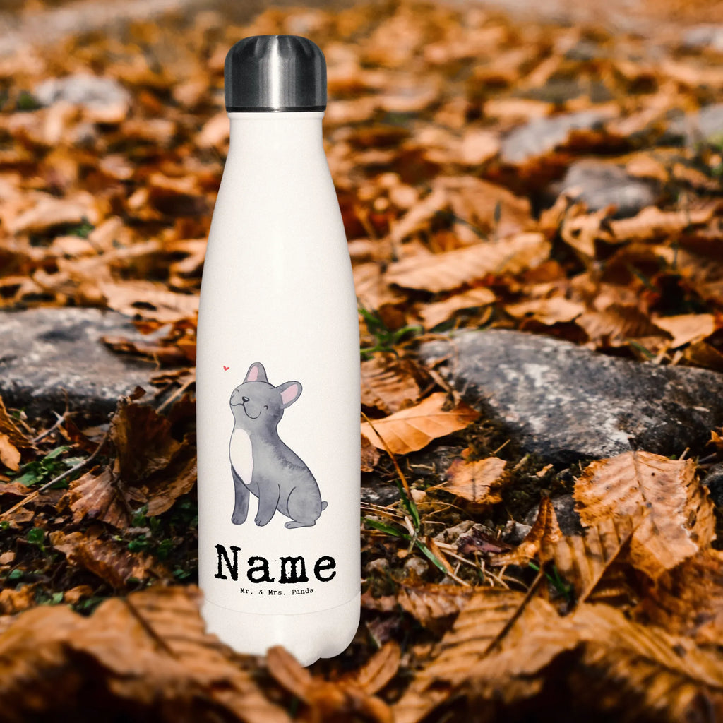 Spersonalizowana butelka termiczna Francuski buldog Ratownik życia Pies, rasa psa, pies rasowy, właściciel psa, prezent, miłośnik zwierząt, dawanie, szczeniak