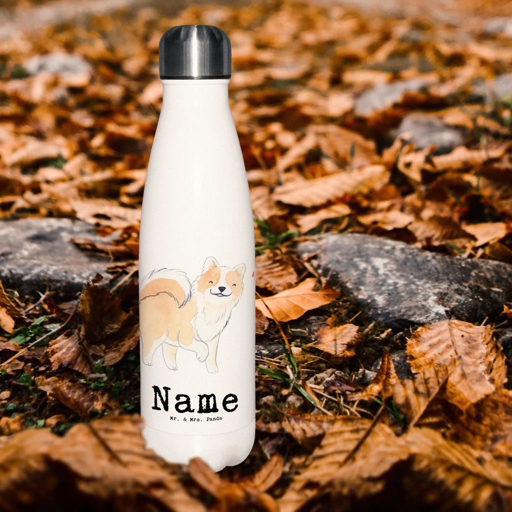 Personalised insulated bottle Icelandic Sheepdog Lifesaver Dog, dog breed, purebred dog, dog owner, gift, animal lover, giving, puppy