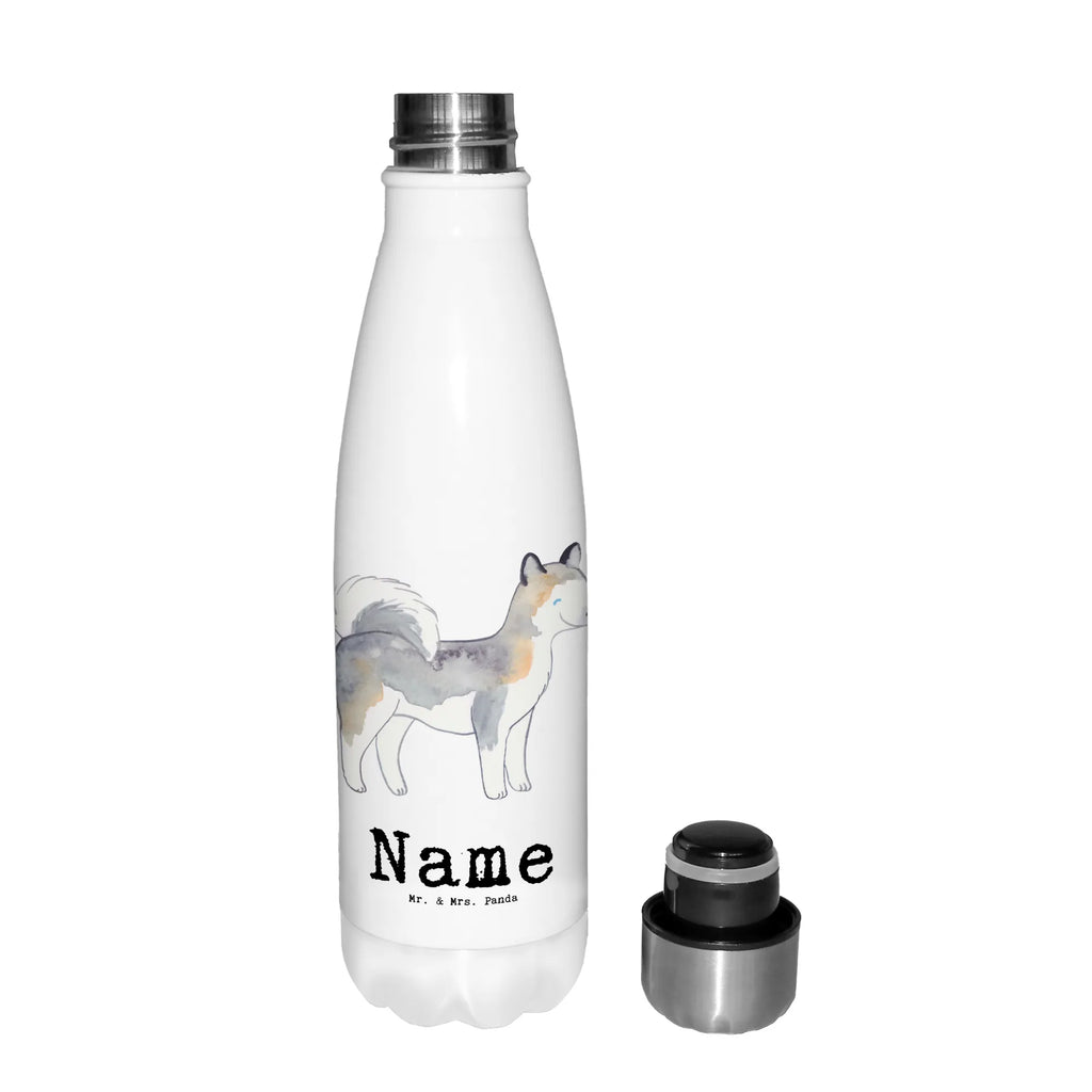 Personalised insulated bottle Siberian Husky Lifesaver Dog, dog breed, purebred dog, dog owner, gift, animal lover, giving, puppy