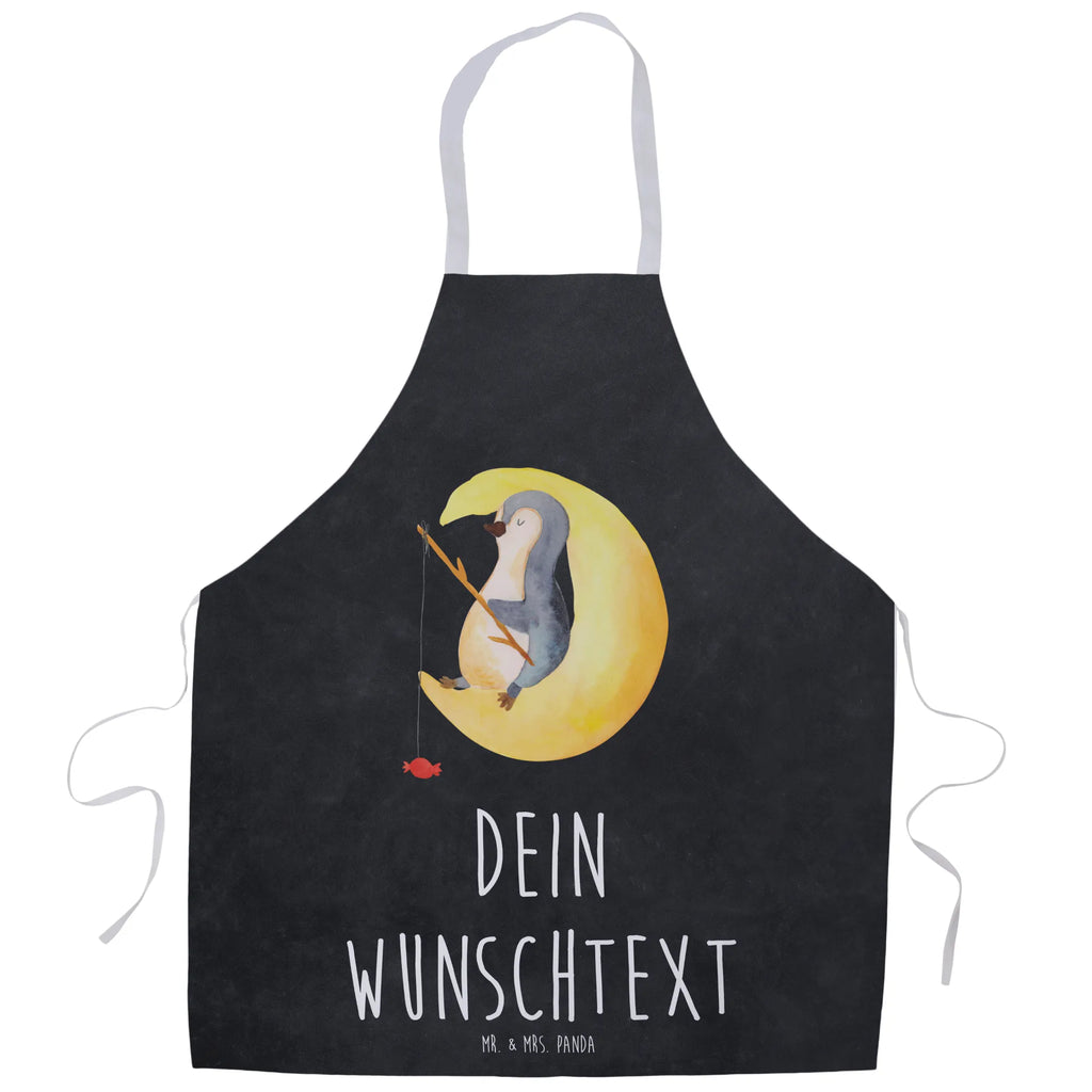 Personalized Cooking Apron Penguin moon Penguin, North Pole, Winter, Penguins, insomnia, night's rest, guest room, sleep, saying, bedroom, falling asleep, penguins
