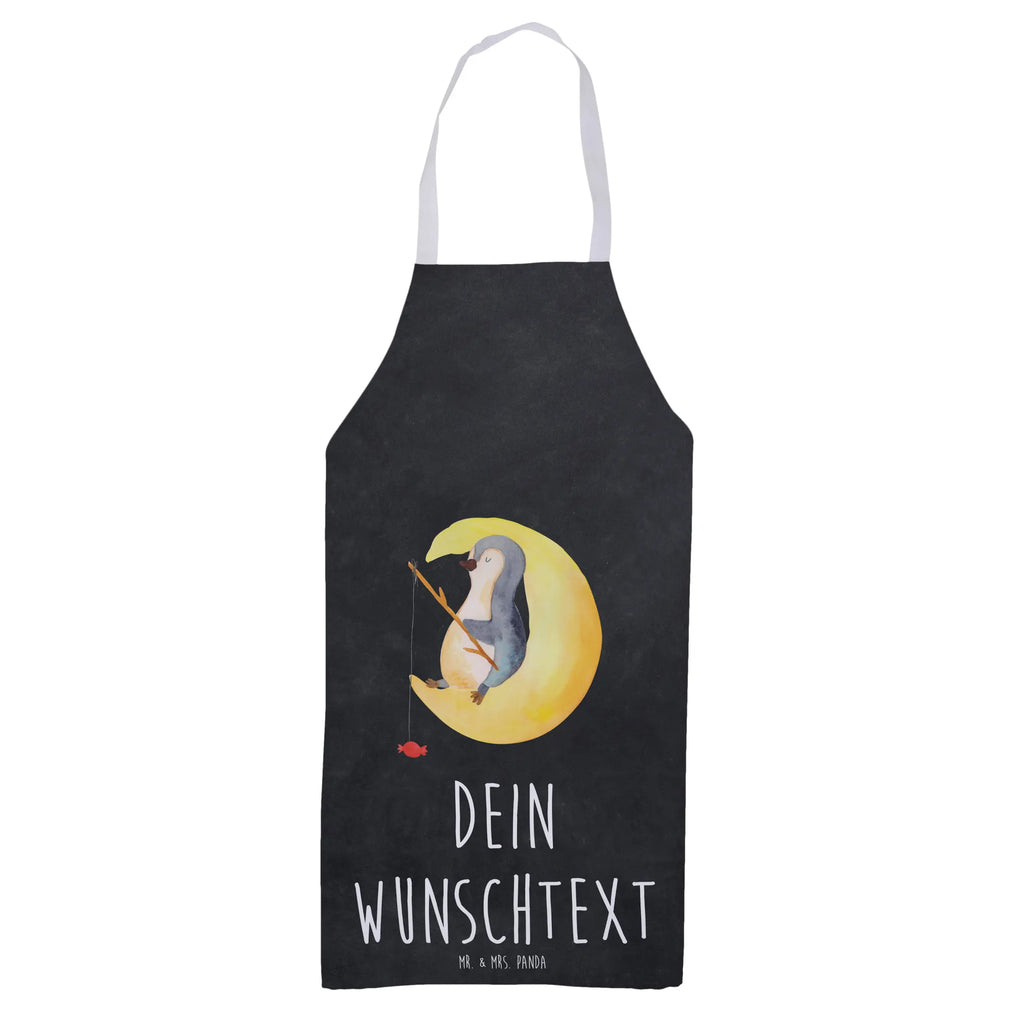 Personalized Cooking Apron Penguin moon Penguin, North Pole, Winter, Penguins, insomnia, night's rest, guest room, sleep, saying, bedroom, falling asleep, penguins
