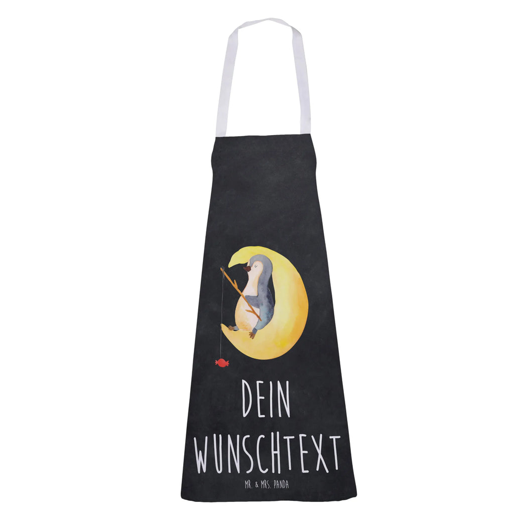 Personalized Cooking Apron Penguin moon Penguin, North Pole, Winter, Penguins, insomnia, night's rest, guest room, sleep, saying, bedroom, falling asleep, penguins