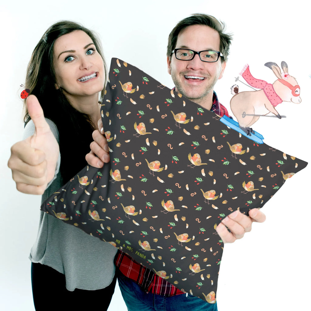 40x40 poduszka rudzik Pióra Motywy zwierzęce, dobra energia, zabawne powiedzonka, zwierzęta