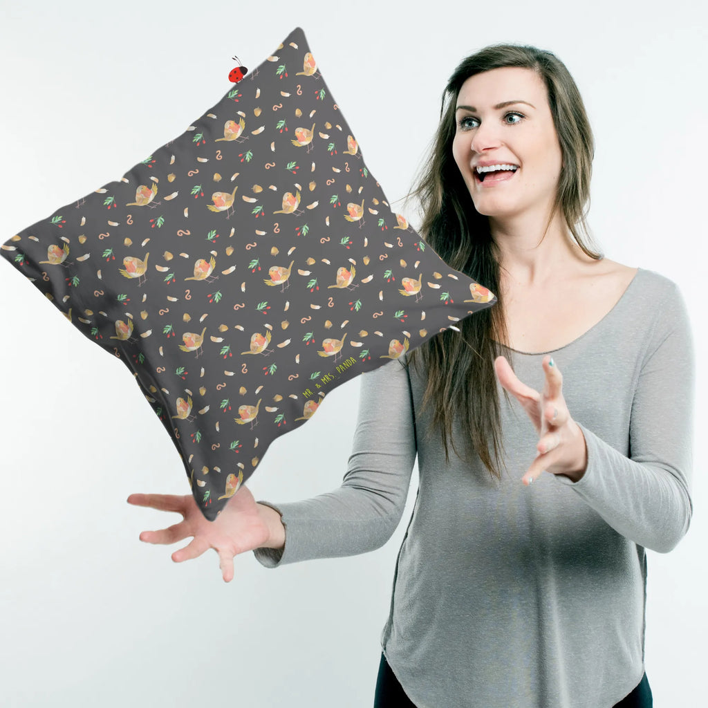 40x40 poduszka rudzik Pióra Motywy zwierzęce, dobra energia, zabawne powiedzonka, zwierzęta