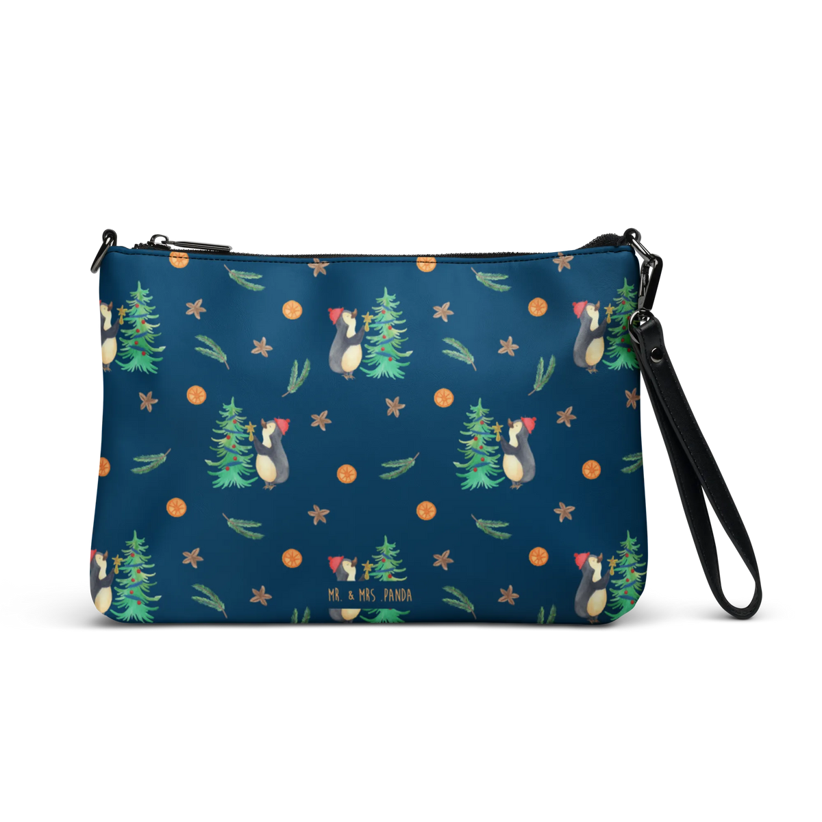 Handtasche Pinguin Weihnachtsbaum Muster Schultertasche, Clutch, Crossover-Tasche, Handtasche Damen, Pochette, Kleine Umhängetasche, reißverschlusstasche, Umhängetasche, Handgelenktasche, Frauentasche, Damen Umhängetasche, Kleine Handtasche, Tasche, Crossbody Bag, Handtasche, Umhängetasche Damen, Damentasche, Abendtasche, Schultergurt-Tasche, kleine tasche, Damenhandtasche, Weihnachten, Winter, Weihnachtsdeko, Nikolaus, Advent, Heiligabend, Wintermotiv, Pinguin
