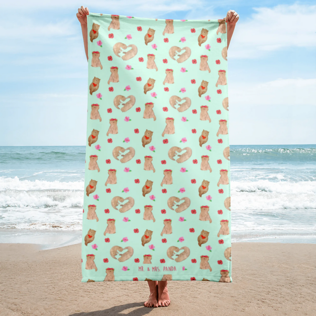 XL bath towel otter Heart extra large swim towel, oversized towel, spa towel, XL bath towel, luxury bath sheet, large beach towel, otter, marten, sea otter, European otter, water mammal, aquatic animal, baby otter, predator, water, otter gifts, animal lover, gift ideas for animal lovers, animal, mammal, water animal, gifts for people in love, life together, wedding day, proof of love, engagement, love you, love gift, better half, love, anniversary, heart