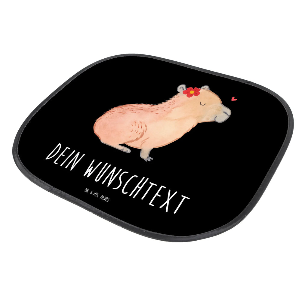 Customizable sun protection Capybara flower small animals, cute, funny, cute animal motives, hand drawn, small world, funny sayings, good mood, happy, gifts, gift ideas, special gifts, animal lover, card