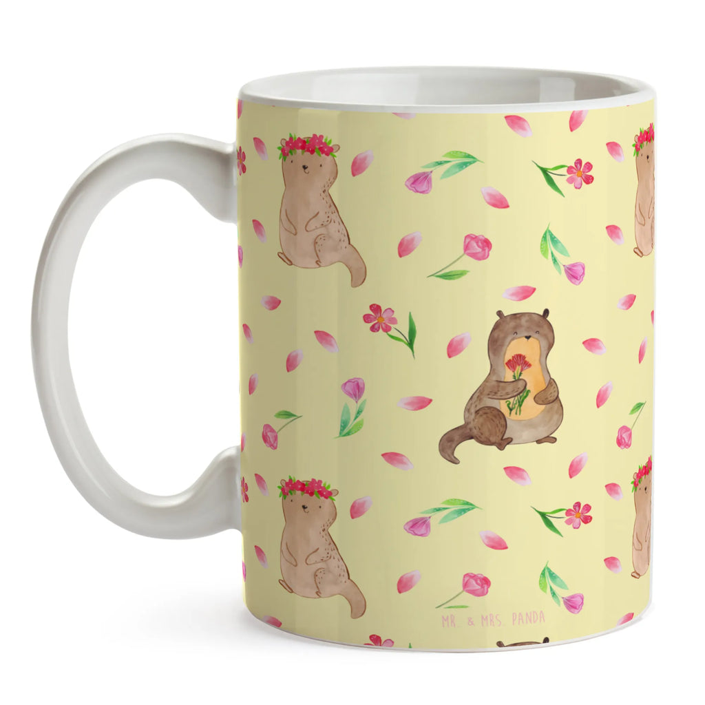 Tasse Otter Blumenstrauß Muster Frühstückstasse, heißgetränkebecher, schöne tasse, Teepott, Tasse, Kaffeetasse, Teebecher, Henkelbecher, Bürobecher, Motivtasse, Teetasse, milchkaffeetasse, Kaffeebecher, Keramiktasse, Bürotasse, Sprüchetasse, Coffee Mug, Dekotasse, Geschenktasse, Pott, design tasse, Tasse mit Motiv, Becher, Mug, Bedruckte Tasse, tasse für kaffee, kaffeetasse bedruckt, statement tasse, Frühstücksbecher, Trinktasse, kaffeetasse keramik, Designtasse, Kakaotasse, Henkeltasse, Kaffeepott, Trinkbecher, Tasse mit Spruch, Keramikbecher, haferl, kaffeebecher bedruckt, kaffeebecher keramik, tasse für büro, hochwertige tasse, Otter, Fischotter, Seeotter, Otter Seeotter See Otter