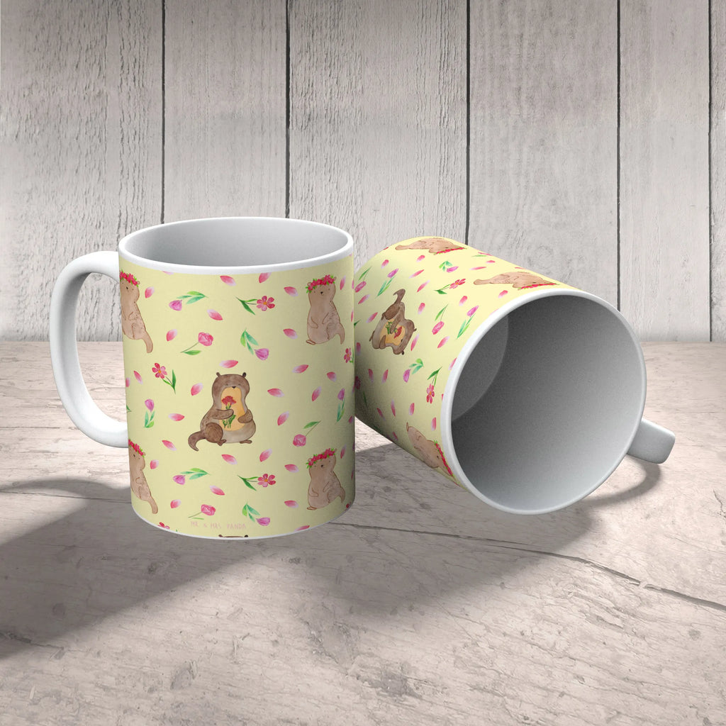 Tasse Otter Blumenstrauß Muster Frühstückstasse, heißgetränkebecher, schöne tasse, Teepott, Tasse, Kaffeetasse, Teebecher, Henkelbecher, Bürobecher, Motivtasse, Teetasse, milchkaffeetasse, Kaffeebecher, Keramiktasse, Bürotasse, Sprüchetasse, Coffee Mug, Dekotasse, Geschenktasse, Pott, design tasse, Tasse mit Motiv, Becher, Mug, Bedruckte Tasse, tasse für kaffee, kaffeetasse bedruckt, statement tasse, Frühstücksbecher, Trinktasse, kaffeetasse keramik, Designtasse, Kakaotasse, Henkeltasse, Kaffeepott, Trinkbecher, Tasse mit Spruch, Keramikbecher, haferl, kaffeebecher bedruckt, kaffeebecher keramik, tasse für büro, hochwertige tasse, Otter, Fischotter, Seeotter, Otter Seeotter See Otter
