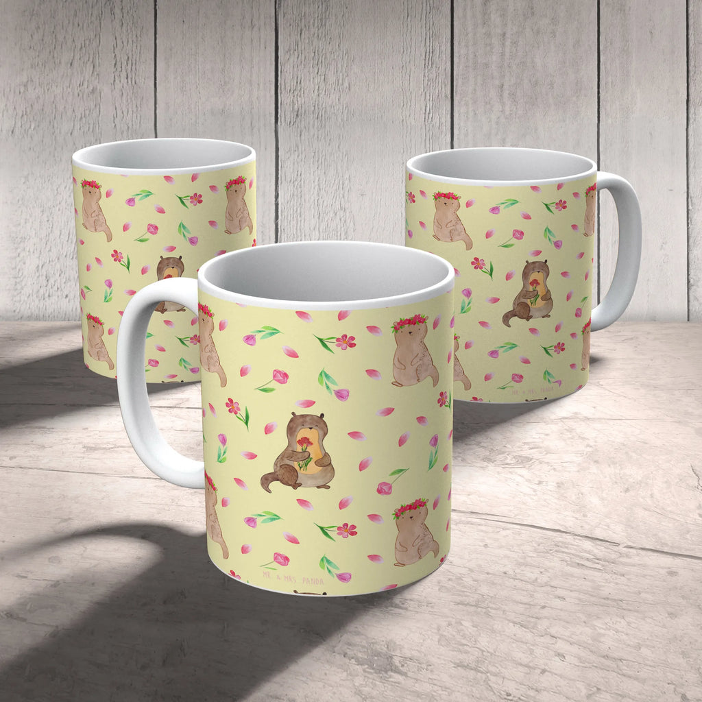 Tasse Otter Blumenstrauß Muster Frühstückstasse, heißgetränkebecher, schöne tasse, Teepott, Tasse, Kaffeetasse, Teebecher, Henkelbecher, Bürobecher, Motivtasse, Teetasse, milchkaffeetasse, Kaffeebecher, Keramiktasse, Bürotasse, Sprüchetasse, Coffee Mug, Dekotasse, Geschenktasse, Pott, design tasse, Tasse mit Motiv, Becher, Mug, Bedruckte Tasse, tasse für kaffee, kaffeetasse bedruckt, statement tasse, Frühstücksbecher, Trinktasse, kaffeetasse keramik, Designtasse, Kakaotasse, Henkeltasse, Kaffeepott, Trinkbecher, Tasse mit Spruch, Keramikbecher, haferl, kaffeebecher bedruckt, kaffeebecher keramik, tasse für büro, hochwertige tasse, Otter, Fischotter, Seeotter, Otter Seeotter See Otter