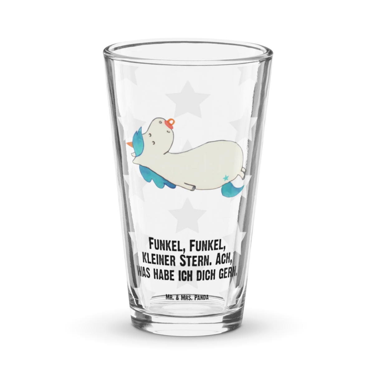 Premium drinking glass unicorn dummy glass, dishwasher safe glass, premium glassware, cocktail glass, luxury drinking glass, highball glass, beer glass, tumbler, lead-free crystal glass, water glass, drinking glass, pint glass, stemware, barware, unicorn, unicorns, baby, pacifier, infant, birth gift, birth present, mother, toddler, Unicorn, mama, gift birth