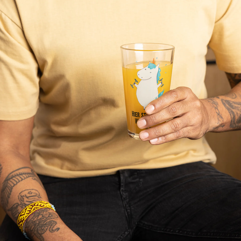 Spersonalizowana szklanka do picia jednorożec Fitness Jednorożec, jednorożce, dekoracje jednorożca, jednorożec