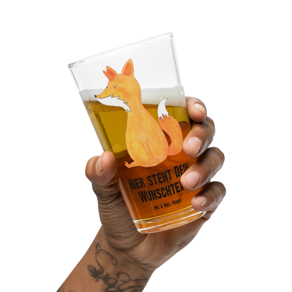 Spersonalizowana szklanka do picia Jednorożec lis Jednorożec, jednorożce, dekoracje jednorożca, jednorożec