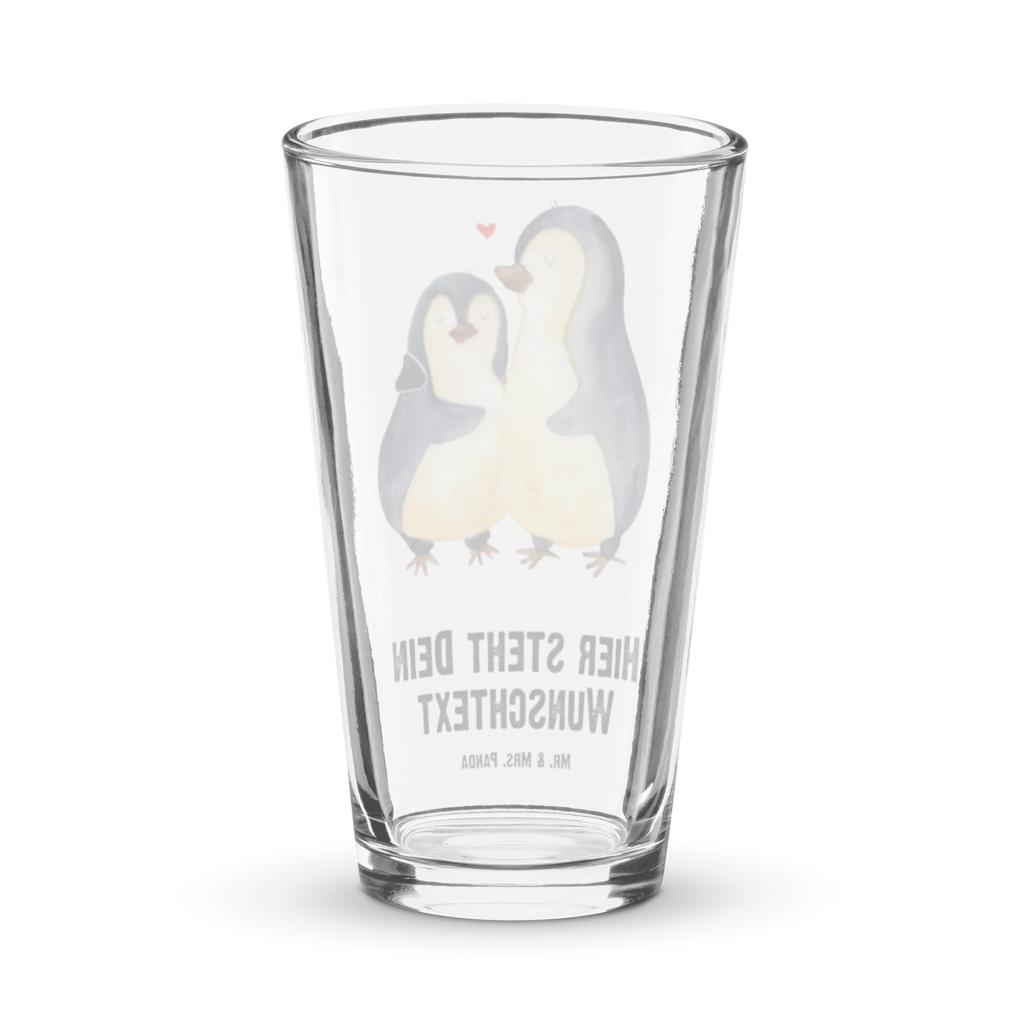 Personalized Drinking Glass Penguin embrace Penguin, North Pole, Winter, Penguins, wedding day, wedding gift, anniversary, wedding, penguin, engagement, proof of love, love gift, love, lovers