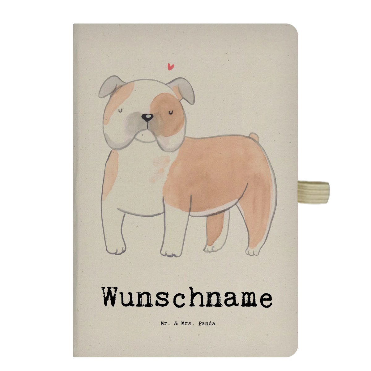 Personalised notebook English Bulldog Lifesaver Dog, dog breed, purebred dog, dog owner, gift, animal lover, giving, puppy