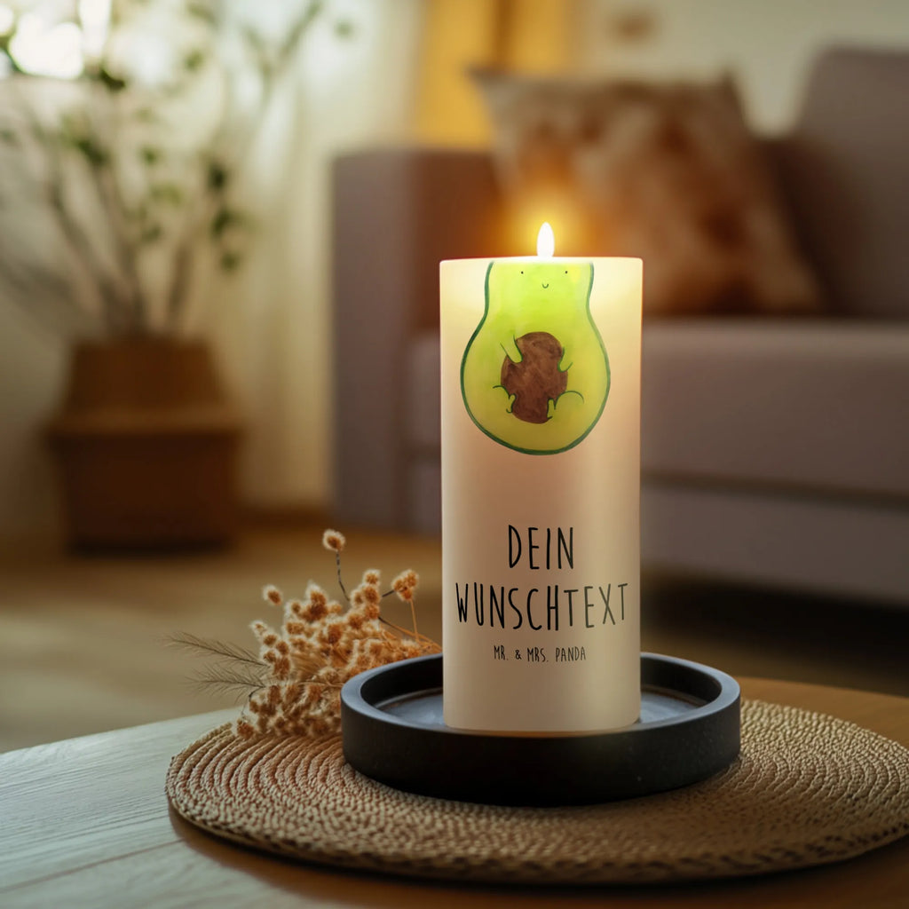 Personalised candle avocado core avocado, vegetables, plant, saying life, avocado seed, seed