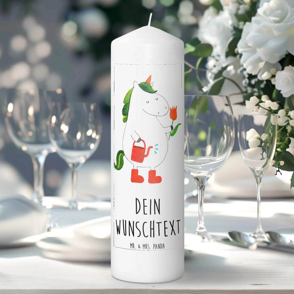 Personalizowana świeca jednorożec ogrodnik Jednorożec, jednorożce, dekoracje jednorożca, jednorożec