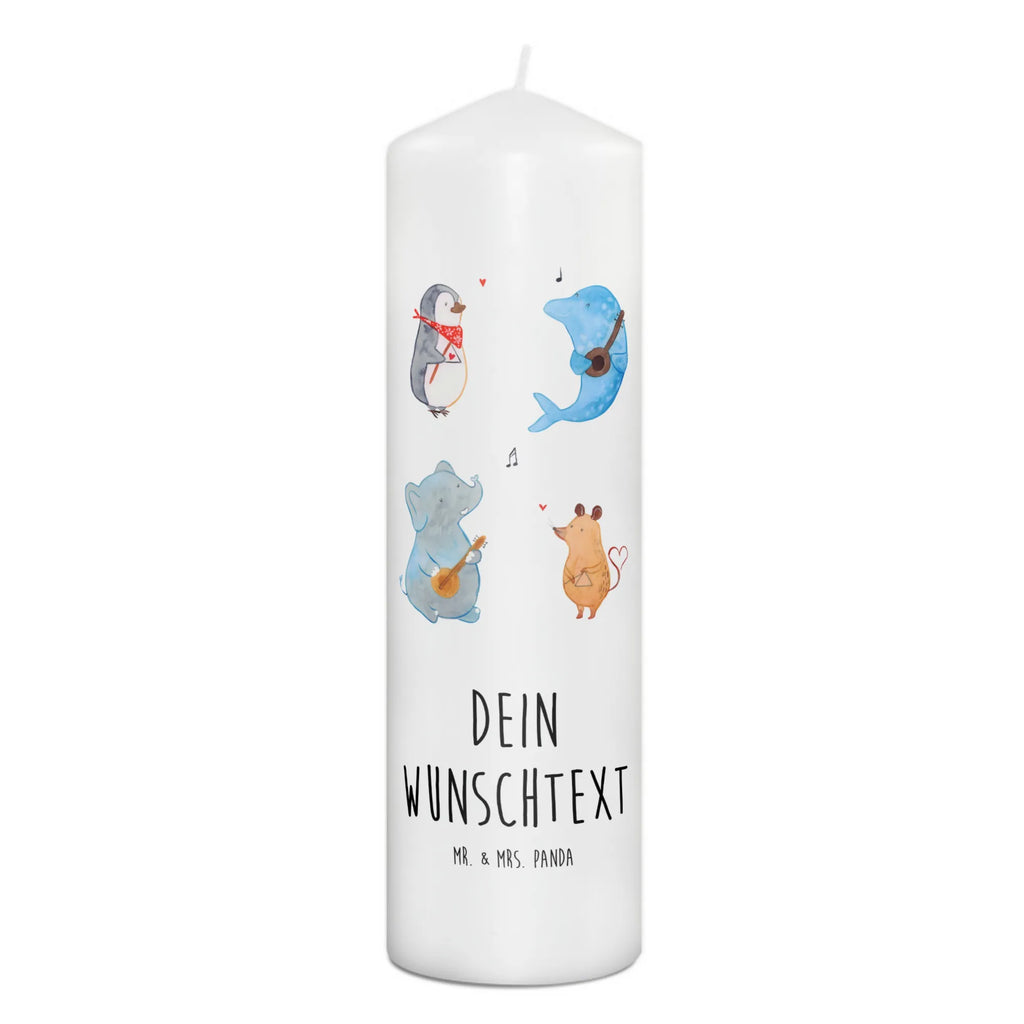 Personalisierte Kerze Big Band Kerze, Taufkerze, Kommunionskerze, Geburtstagskerze, Geschenk Kerze, Taufgeschenk Kerze, Kerze mit Druck, Besondere Kerze, Geschenkidee Kerze, Kerze für Kommunion, kerze personalisiert, personalisierte kerze, personalisierte kerzen, Tiermotive, Gute Laune, lustige Sprüche, Tiere, Hund, Pinguin, Maus, Elefant, Delfin, Gitarre, Band, Triangel, Musikanten, Musik